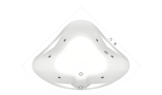 Акриловая ванна Bas Империал 150x150 см без гидромассажа